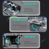 Mould King Plan A-A4B Landflyer Space Ship Bricks Models Kids Toys