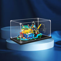 Display King - Acrylic  display case with screw for LEGO® Monkie Kid's Team Secret HQ 80013