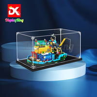Display King - Acrylic  display case with screw for LEGO® Monkie Kid's Team Secret HQ 80013