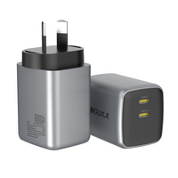 iQuick NANO ENERGY 2 45W PD3.0 Dual USB-C Ports Charging Adapter