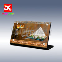 Display King - Acrylic display plaque for Lego Great Pyramid of Giza 21058