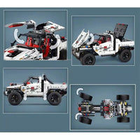 Building Blocks Set MOC RC APP Off Road Pickup Car Brick Model DIY Kids Toy 1805