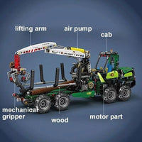 Building Block Mould King 19006 Pneumatic Forest Machine Truck Bricks Model Toys