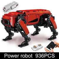 Building Blocks MOC Sets Creator Robot APP RC Motorized Yellow Dog Bricks Model