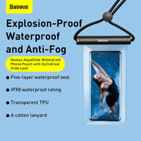 Baseus AquaGlide Waterproof Phone Pouch with Cylindrical Slide Lock
