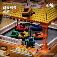 JIESTAR Small Angle JD037 Amusement Park Bumper Car Building Block Toy 1099 pcs