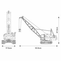 Mould King RC APP Crawler Crane Truck Brick DIY Model Kids Toy 17001