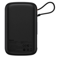 Baseus Qpow Digital Display Power Bank 20000mAh 22.5W Built-in Type-C Cable (Overseas Edition) PPQD060301-Black