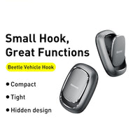 Baseus 2 PCS Beetle Vehicle Hook Dark