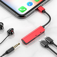 Baseus 3-in-1 iP Male to Dual iP & 3.5mm Female Adapter L52