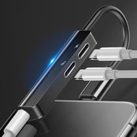 Baseus 3-in-1 iP Male to Dual iP & 3.5mm Female Adapter L52