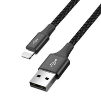 Baseus 4 in 1 Nylon Braided Cable (Lightning 2 x Type-C Micro USB) 3.5A 1.2m (CA1T4-B01)-Black