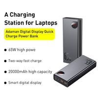 Baseus Adaman Metal Digital Display Quick Charge Power Bank 20000mAh 65W