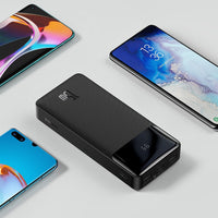 Baseus Bipow Digital Display Power Bank 20000mAh 15W (Overseas Edition) PPBD050101-Black