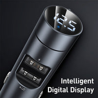 Baseus Energy Column Car Wireless MP3 Charger (Wireless 5.0 + 5V3.1A)