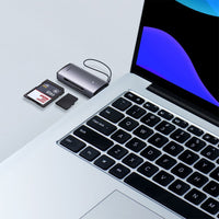 Baseus Lite Series Adapter SD TF USB Card Reader (WKQX060013)-Dark Gray