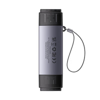 Baseus Lite Series USB-A & Type-C to SD/TF Card Reader (WKQX060113)-Dark Gray