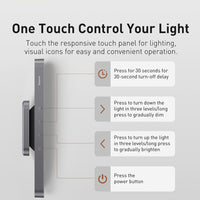 Baseus Magnetic Stepless Dimming Charging Desk Lamp-Deep Gray