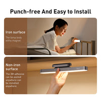 Baseus Magnetic Stepless Dimming Charging Desk Lamp-Deep Gray