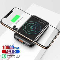 Baseus Mini S Bracket 10W Wireless Charger Power bank 10000mAh 18W-Black