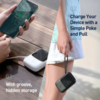 Baseus Q pow Digital Display 3A Power Bank 10000mAh (With IP Cable)