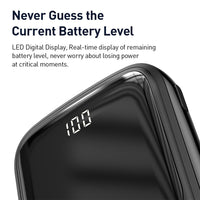 Baseus Q pow Digital Display 3A Power Bank 10000mAh (With IP Cable)