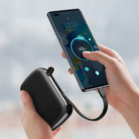 Baseus Qpow Digital Display Power Bank 20000mAh 22.5W with Type-C Cable (PPQD-I01)-Black