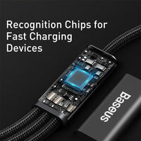 Baseus Rapid Series 3-in-1 Fast Charging Data Cable Type-C to C+L+C PD 20W 1.5M