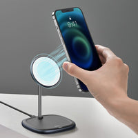 Baseus Swan Magnetic Desktop Bracket Wireless Qi Charger 15 W (Suit for IP12)