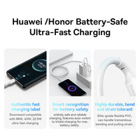 Baseus ZJ Series Fast Charging Data Cable USB to Type-C 100W 1M-White