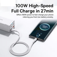 Baseus ZJ Series Fast Charging Data Cable USB to Type-C 100W 1M-White