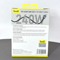 sky Budi DC265TT15B 1.5m 240W Type-C to C Cable