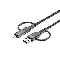 Budi DC259ATTL12B 65W 27W 4-in-1 Charge/SYNC Cable