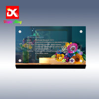 Display King - Acrylic display plaque for Lego wildflower Bouquet 10313