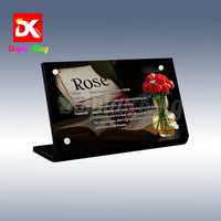 Display King - Acrylic display plaque for Lego Bouquet of Roses 10328