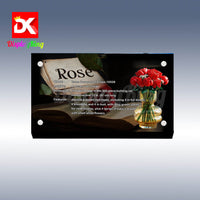 Display King - Acrylic display plaque for Lego Bouquet of Roses 10328