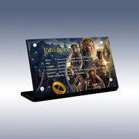 Display King - Acrylic display plaque for Lego The Lord of the Rings: Barad-dûr 10333