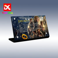 Display King - Acrylic display plaque for Lego The Lord of the Rings: Barad-dûr 10333