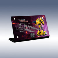 Display King - Acrylic display plaque for Lego Bumblebee 10338