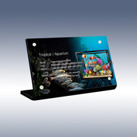 Display King - Acrylic display plaque for LEGO® Tropical Aquarium 10366