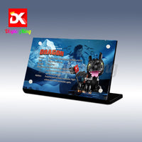Display King - Acrylic display plaque for LEGO® Howto Train Your Dragon: Toothless 10375