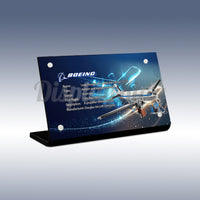 Display King - Acrylic display plaque for LEGO® Douglas DC-3 PAN AM Airliner 11378