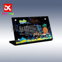 Display King - Acrylic display plaque for LEGO® SpongeBob SquarePants: Bikini Bottom 11386