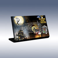 Display King - Acrylic display plaque for Lego Disney Tim Burton's The Nightmare BeforeChristmas 21351