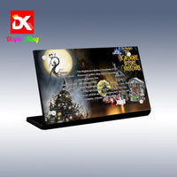 Display King - Acrylic display plaque for Lego Disney Tim Burton's The Nightmare BeforeChristmas 21351