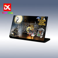 Display King - Acrylic display plaque for Lego Disney Tim Burton's The Nightmare BeforeChristmas 21351