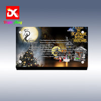 Display King - Acrylic display plaque for Lego Disney Tim Burton's The Nightmare BeforeChristmas 21351