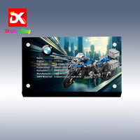 Display King - Acrylic display plaque for Lego BMW R 1200 GS Adventure 42063
