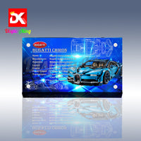 Display plaque for LEGO Bugatti Chiron 42083