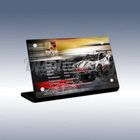 Display King - Acrylic display plaque for Lego Porsche 911 RSR 42096